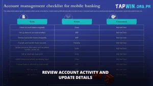 Review Account Activity and Update Details